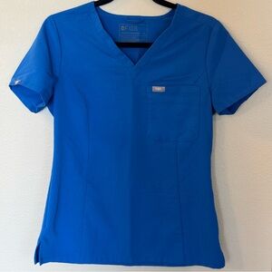 Figs Royal Blue Catarina Scrub Top XS